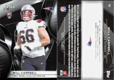 Will Campbell 2025 Topps Chrome Black