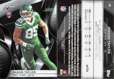 Mason Taylor 2025 Topps Chrome Black