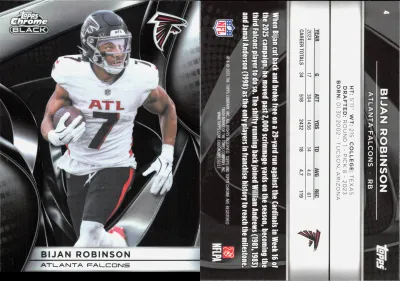Bijan Robinson 2025 Topps Chrome Black