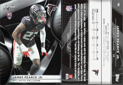 James Pearce Jr. 2025 Topps Chrome Black