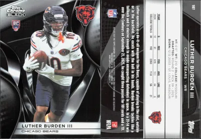 Luther Burden III 2025 Topps Chrome Black