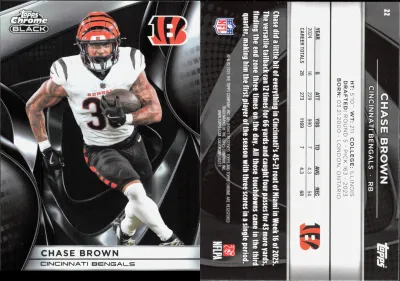 Chase Brown 2025 Topps Chrome Black