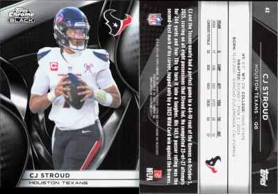 CJ Stroud 2025 Topps Chrome Black