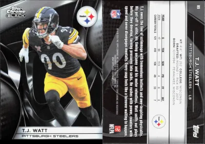 T.J. Watt 2025 Topps Chrome Black