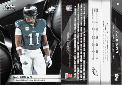A.J. Brown 2025 Topps Chrome Black