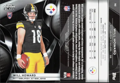 Will Howard 2025 Topps Chrome Black