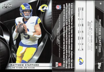 Matthew Stafford 2025 Topps Chrome Black
