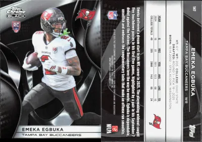 Emeka Egbuka 2025 Topps Chrome Black