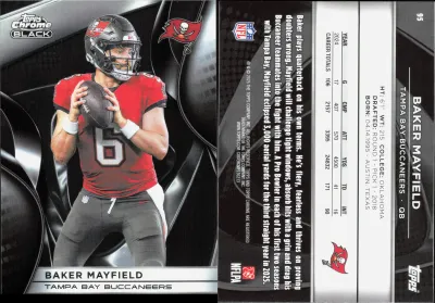 Baker Mayfield 2025 Topps Chrome Black