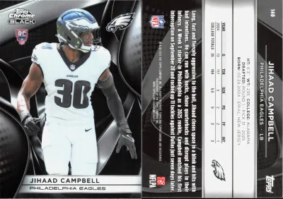 Jihaad Campbell 2025 Topps Chrome Black