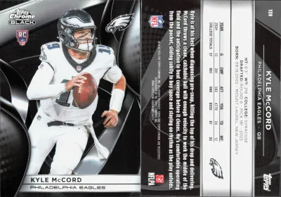 Kyle McCord 2025 Topps Chrome Black