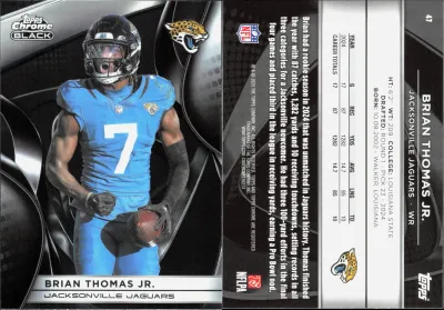 Brian Thomas Jr. 2025 Topps Chrome Black