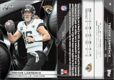 Trevor Lawrence 2025 Topps Chrome Black