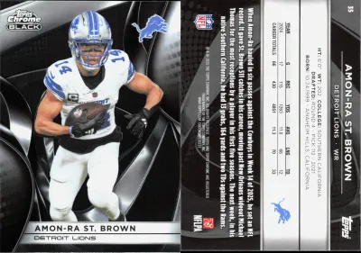 Amon-Ra St. Brown 2025 Topps Chrome Black