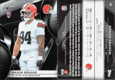 Mason Graham 2025 Topps Chrome Black