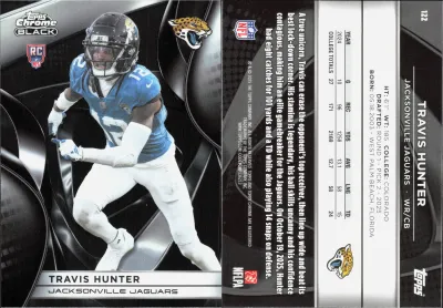Travis Hunter 2025 Topps Chrome Black