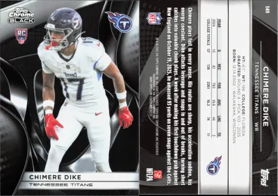 Chimere Dike 2025 Topps Chrome Black