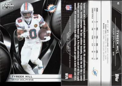 Tyreek Hill 2025 Topps Chrome Black