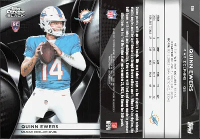 Quinn Ewers 2025 Topps Chrome Black