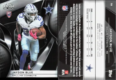 Jaydon Blue 2025 Topps Chrome Black