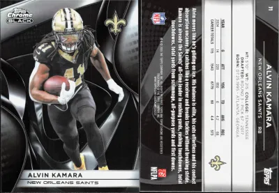 Alvin Kamara 2025 Topps Chrome Black