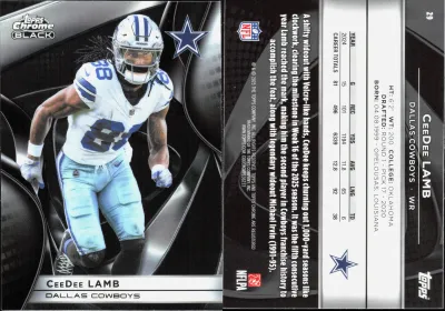CeeDee Lamb 2025 Topps Chrome Black