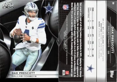Dak Prescott 2025 Topps Chrome Black