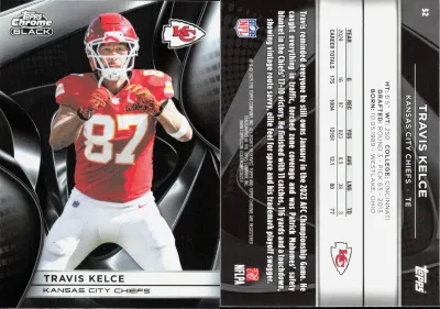 Travis Kelce 2025 Topps Chrome Black