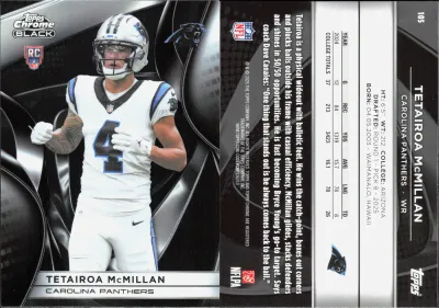 Tetairoa McMillan 2025 Topps Chrome Black