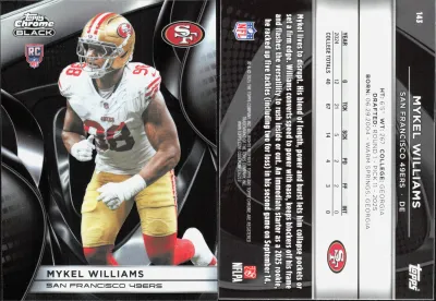 Mykel Williams 2025 Topps Chrome Black