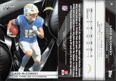 Ladd McConkey 2025 Topps Chrome Black