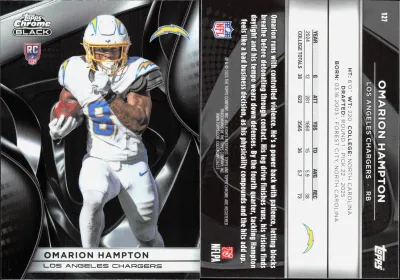 Omarion Hampton 2025 Topps Chrome Black