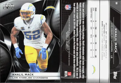 Khalil Mack 2025 Topps Chrome Black
