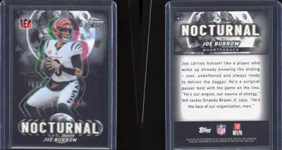 Joe Burrow 2025 Topps Chrome Black