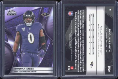 Roquan Smith — 2025 Topps Chrome Black Purple Refractor