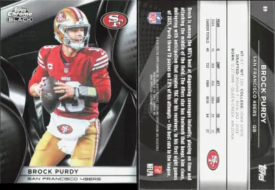 Brock Purdy 2025 Topps Chrome Black