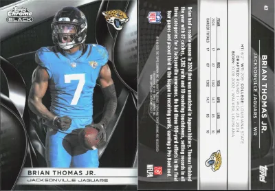 Brian Thomas Jr. 2024 Topps Chrome Black