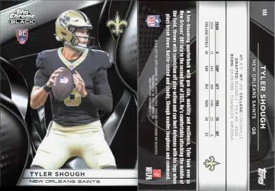 Tyler Shough 2024 Topps Chrome Black