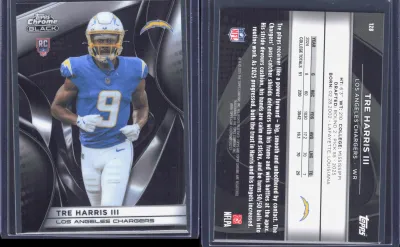 Tre Harris III 2024 Topps Chrome Black