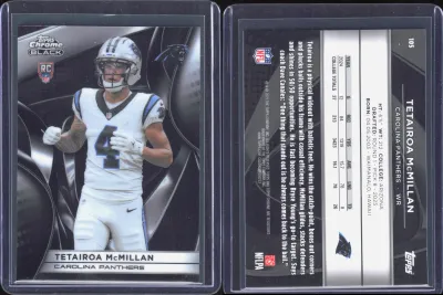 Tetairoa McMillan 2024 Topps Chrome Black