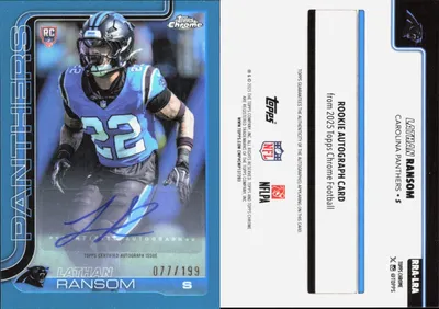 Lathan Ransom — 2025 Topps Chrome Aqua Refractor
