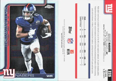 Malik Nabers 2025 Topps Chrome