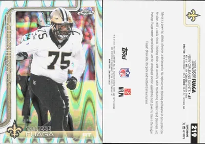 Taliese Fuaga — 2025 Topps Chrome RayWave Refractor