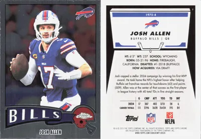 Josh Allen 2025 Topps Chrome
