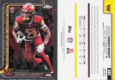 Jacory Croskey-Merritt 2025 Topps Chrome