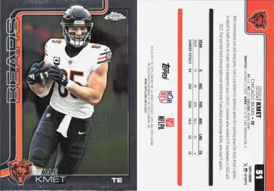 Cole Kmet 2025 Topps Chrome