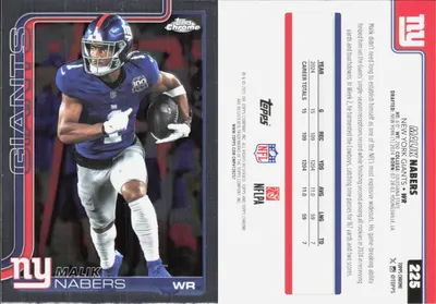 Malik Nabers 2025 Topps Chrome