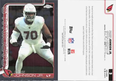 Paris Johnson Jr. — 2025 Topps Chrome