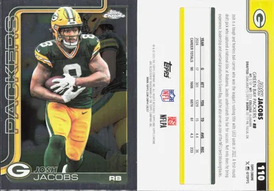 Josh Jacobs 2025 Topps Chrome