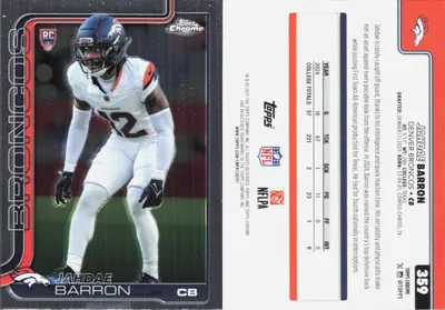 Jahdae Barron 2025 Topps Chrome